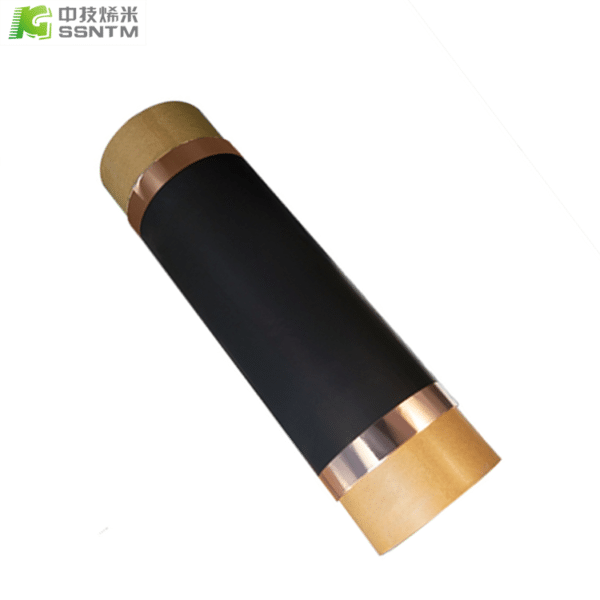 Carbon coated copper foil collecting fluid