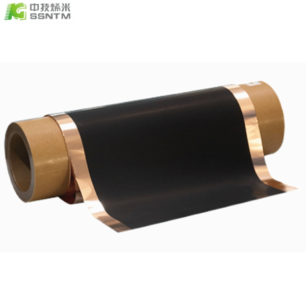 Carbon coated copper foil collecting fluid